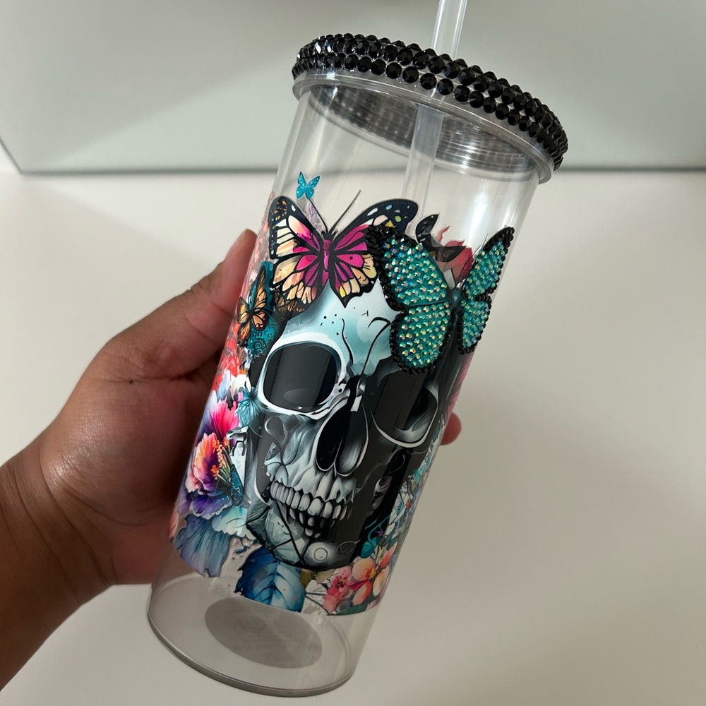20oz Skeletal Tumbler New!
